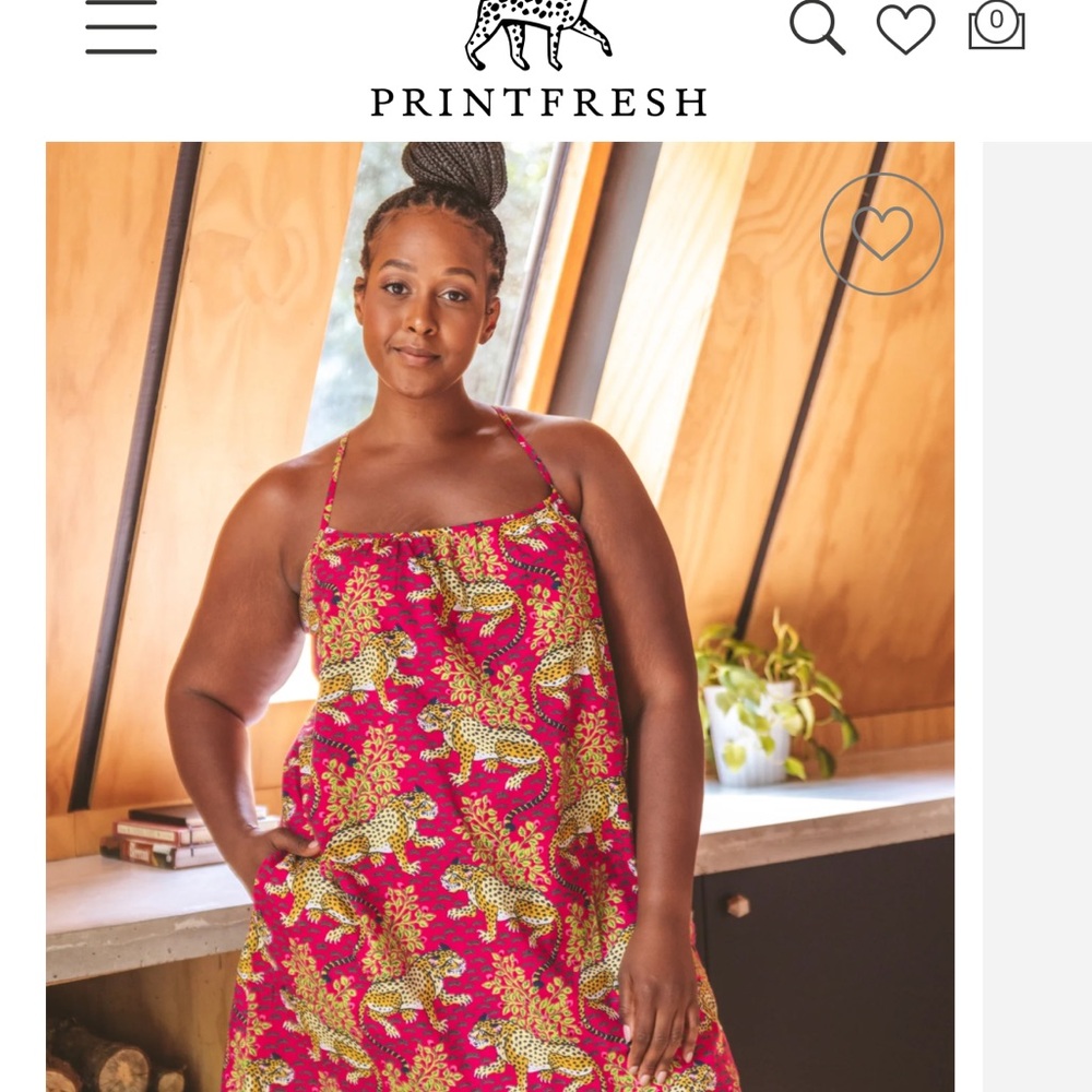 Printfresh Cami Nightgown in hot pink Bagheera